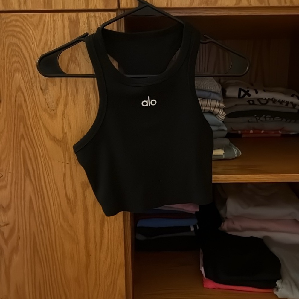 ALO Yoga Black Set with White Accents